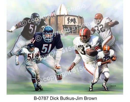 B-0787- Dick Butkus-Jim Brown