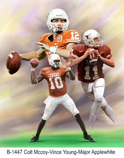 B-1447-Colt Mccoy-Vince Young-Major Applewhite