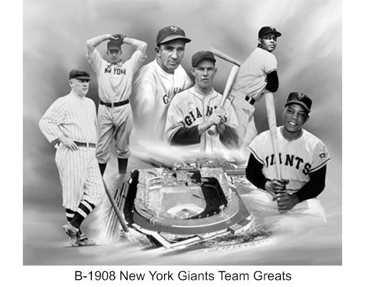 B-1908-New York Giants Team Greats – Pix To Last