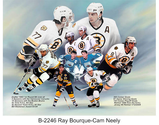 Ray Bourque Canvas Print Ray Bourque Wall Art Ice Hockey 