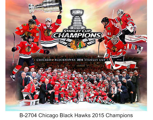 B-2704-Chicago Black Hawks 2015 Champions